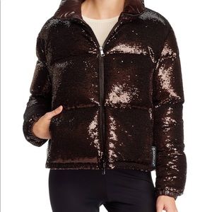 Moncler Rimac Sequin Down Coat